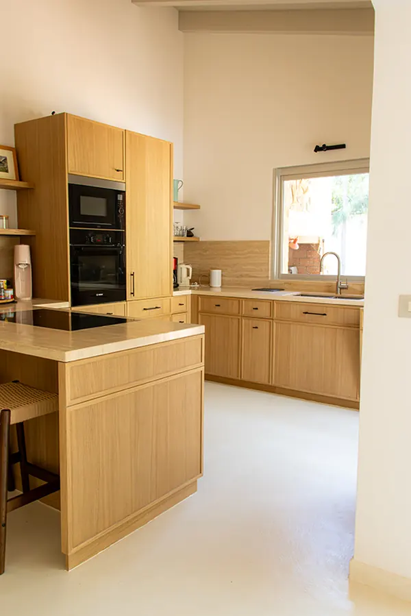 Cuisine en bois clair