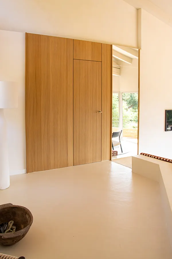 Enfilade de portes en bois
